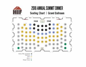 2018 Annual Summit Dinner Seating Chart
